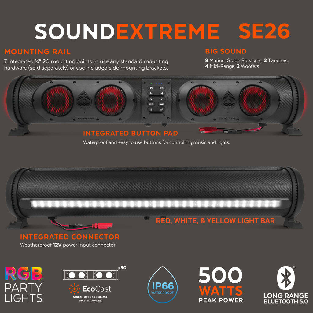 Rugged Outdoors EcoXGear SoundExtreme SE26 Weatherproof Speaker