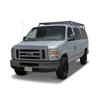Ford E150/E250/E350 Regular Cab (1992-2014) Slimline II Roof Rack Kit by Front Runner - KRFE010T