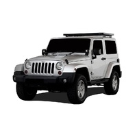 Jeep Wrangler JK 2 Door (2007-2018) Extreme Slimline II 1/2 Roof Rack Kit by Front Runner - KRJW002T