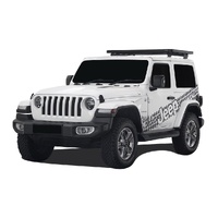 Jeep Wrangler JL 2 Door (2018-Current) Extreme Slimline II 1/2 Roof Rack Kit by Front Runner - KRJW006T