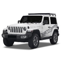 Jeep Wrangler JL 2 Door (2018-Current) Slimline II 1/2 Roof Rack Kit by Front Runner - KRJW026T