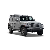 Jeep Wrangler JL 4 Door (2018-Current) Slimline II 1/2 Roof Rack Kit / Tall by Front Runner - KRJW032T