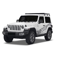 Jeep Wrangler JL 2 Door (2018-Current) Slimline II 1/2 Roof Rack Kit / Tall by Front Runner - KRJW033T