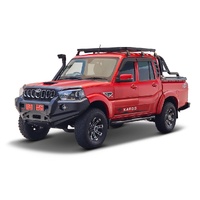 Mahindra Pik-Up Double Cab (2006-Current) Slimline II Roof Rack Kit by Front Runner - KRMD005T