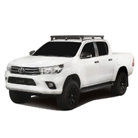 Toyota Hilux Revo DC (2016-Current) Track AND Feet Slimline II Roof Rack Kit by Front Runner - KRTH020T