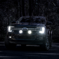 Bushranger Night Hawk Behind Grille 7" Driving Light Kit for Ford Ranger & Everest 2022 - Onwards