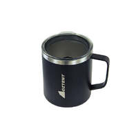 Oztent Alpine Coffee Cup - Plastic Lid - Black